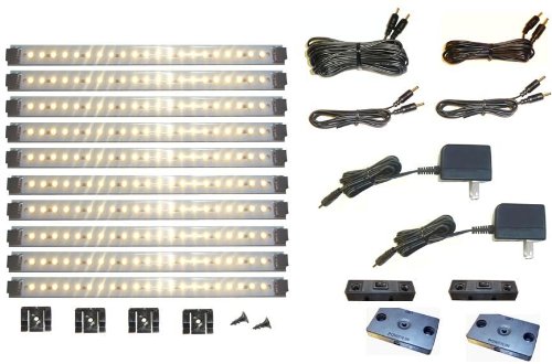 Under Cabinet 21 Light Panel Kit with Dimmer Switches COOL White (see items# 4830 and 4864)