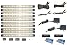 Super Deluxe 21 LED Under Cabinet Lighting Kit with Dimmer Switches Warm White (see also #4829 and 4863)