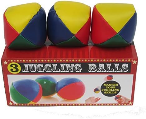 3 Juggling Balls Multi-Color "Master Your Juggling Skills"