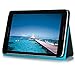 Lenovo Idea Tab A8-50 8 Inch Case Cover, FYY Slim Fit Folio Stand Leather Case Cover for Lenovo Idea Tab A8-50 8 Inch Cyan