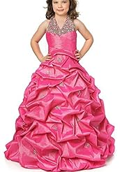 Girls Lace Organza Bridesmaid Dress/Party Dress 