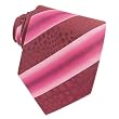 Roberto Cavalli Burgundy Giraffe Patterned Bands Woven Silk Tie