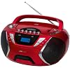 Clatronic SRR 828 Stereoradio-Recorder (60 Watt) rot