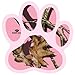 Mossy Oak Graphics Animal Decal, Easy to Install, No-fade, Cast Vinyl, Pink Paw 13032