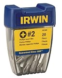 Irwin 357120 #2 Drywall Bits in Pro-Pak Container (20 Pieces)