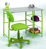 Study Center Student Computer Desk in Lime/Gray By Studio RTA Furniture