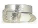 Western Rhinestone Metallic Plain Leather Belt