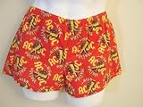 Dragonfly Clothing Licensed AC/DC Ladies Boxer Shorts, AC/DC Ladies - Girls Boxers Sleep Shorts