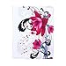Zerowin Cute 360° Rotating Pu Leather Flip Stand Case for Apple Ipad Air 2 Generation with Sleep/wake Feature, Flower Design