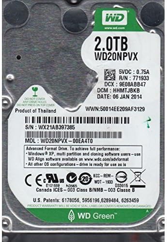 WD20NPVX-00EA4T0 Western Digital 2TB 5400RPM S...