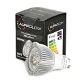 AURAGLOW 7w LED GU10 Light Bulb, Warm White, 50w EQV - DIMMABLE