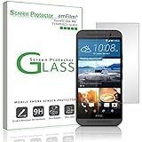 HTC One M9 Screen Protector Glass, amFilm Tempered Glass Screen Protector for HTC One M9 with Lifetime Replacement Warranty (1-Pack) [in Retail Packaging]