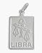 Sterling Silver Libra Zodiac Pendant with Chain