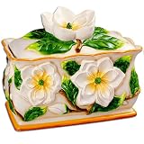 Magnolia 3-D Ceramic Bread Box *NEW*