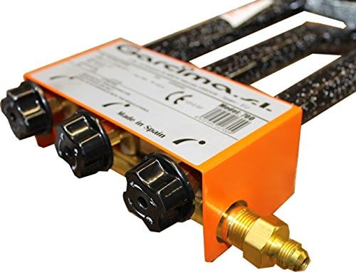 Gas burner for paellas. Enamel finish. Triple rings with independent controls 28"Diameter