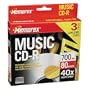 Memorex 80 Minute Music CD-R Discs - 3 Pack