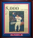 Nolan Ryan Autographed/Hand Signed Framed Newspaper Page