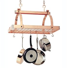 Classic Copper Rectangle Pot Rack by Enclume