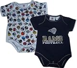 St. Louis Rams 6 9 Month Infant Baby 2pc Creeper / Onesie