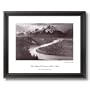 Ansel Adams Snake River B/W Photo Picture Black Framed Art Print