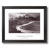 Ansel Adams Snake River B/W Photo Home Decor Wall Picture Black Framed Art Print
