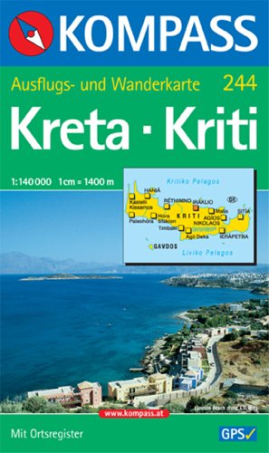 City Travel Guides Discounted  Bücher : Kreta / Kriti 1 : 140 000: Ausflugs- und Wanderkarte. Mit Ortsregister. GPS-geeignet