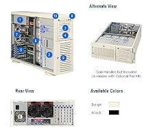 Super Micro 4U TOWER IDE 8HD BAYS ( CSE-743I-650 )