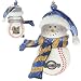 Milwaukee Brewers MLB Striped Acrylic Snowman Ornament (3)
