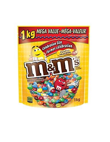 M&M's Peanut Candies Celebration Size Stand up Pouch 1kg