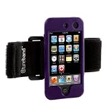 NEW!! Tuneband for latest iPod Touch (4th/4.5/5th Generation, Model Number A1367), Grantwood Technology's Armband, Silicone Skin, and Screen Protector, 8GB/16GB/32GB/64GB, PURPLE