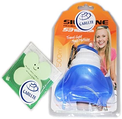 Sports Collapsible Water Bottle - BPA Free - FDA Approved - Leak Proof Silicone Sports Bottle - Foldable Reusable Canteens for Yoga Running Gym Camping Cycling Hiking ¡Â