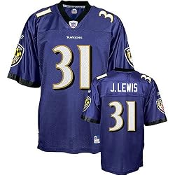 Jamal Lewis #31 Baltimore Ravens NFL Replica Player Jersey By Reebok (Team Color)