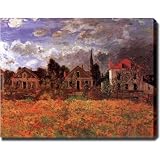 Claude Monet 'Garden at Argenteuil' Giclee Canvas Oil Brush Art