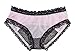 Simplicity Women's Sexy Panties Lace Lingerie Underwear, Pink