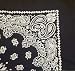 Black Trainmen Paisley Jumbo Bandana 27 x 27