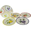 Le Cadeaux Melamine Fruit Motif Boxed Assorted Appetizer Plates