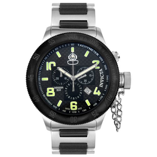 Invicta Men's Russian Diver Collection Offshore Black & Stainless Steel Watch #4601