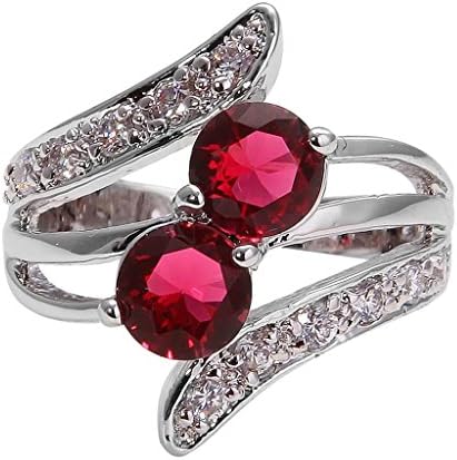 Followmoon 18K Gold Plated Use Cubic Zirconia Crystal Engagement Wedding Ring