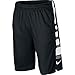 Nike Boy's Elite Basketball Short Black/White Size Medium