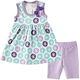 Hudson Baby Baby Girls' Dress and Cropped Legging Set