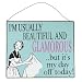 I'm Usually Beautiful Metal Wall Sign