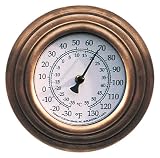 Conant Custom Brass Model T-8 Vermont Copper Wall Thermometer (8-Inch diameter)