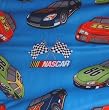 Nascar Race Car Flag Fleece Throw Blanket