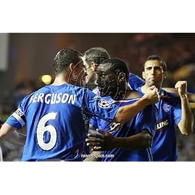 Soccer - Champions League - Game One - Rangers v VfB Stuttgart - Group E- Ibrox Framed Prints