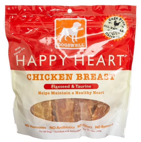 Dogswell Happy Heart Chicken Breast, Flax Seed & Taurine, 3-Count 16-Ounce Bags