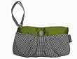 Teramasu Purse Check & Green Wristlet