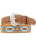 UPC 701340500334 product image for Nocona Men's Beaded Inlay Leather Belt Tan 34 | upcitemdb.com