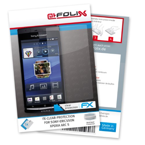 atFoliX FX-Clear Displayschutzfolie für Sony-Ericsson Xperia arc S