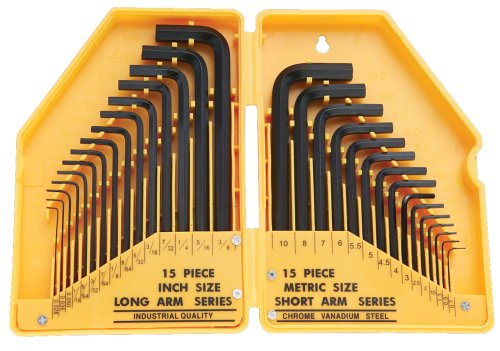 FULLER 130-8030 30-Piece Combo SAE/Metric Hex Key Set