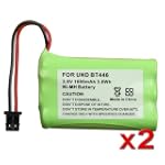 eForCity 2x 3.6V 1000mAh BT446 Batter...
